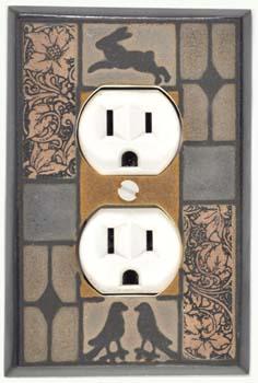 Mission Tile outlet Plate Covers