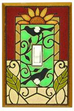 Mosaic Sunflower Light Switch Plate Covers