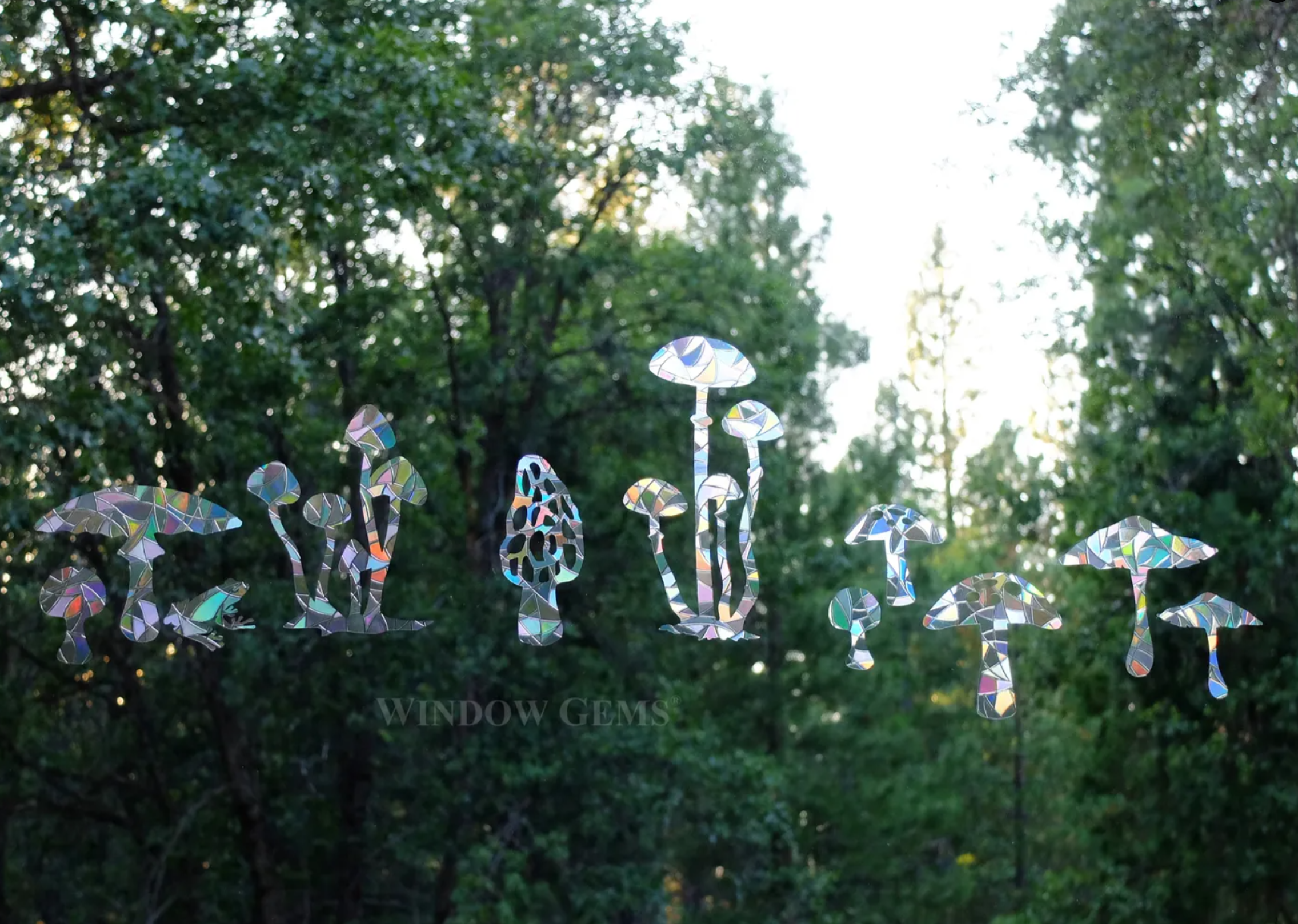 Mushroom Window Cling