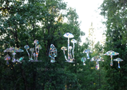 Mushroom Window Cling - full set