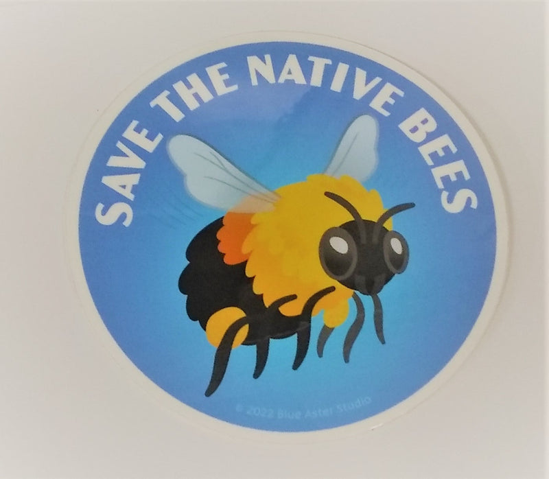 Save The Native Bees Sticker