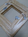 Natural Oak Frame - 4x4 Single Opening - back of frame and hanging hardware