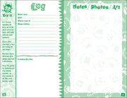Nature Kids Log - sample page