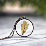 mini Oak Leaf Necklace