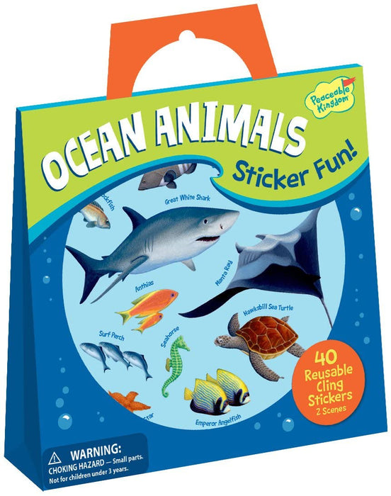Ocean Animals Sticker Tote