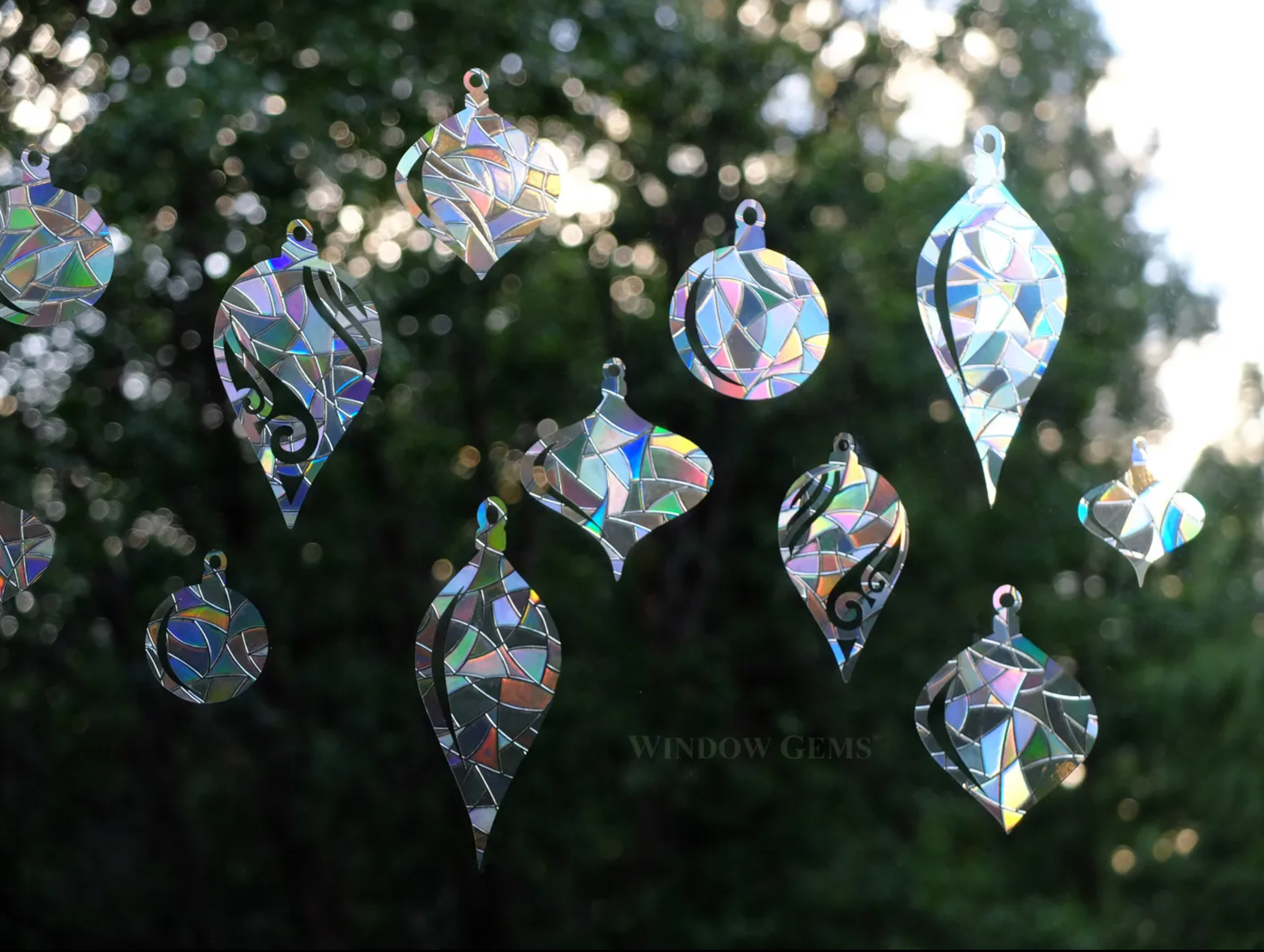 Holiday Ornament Window Cling - Thumbnail 2