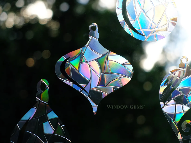 Holiday Ornament Window Cling