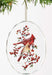 Winter Jewels - Cardinals Oval Glass Ornament