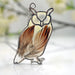 Owl Feather Necklace - closeup