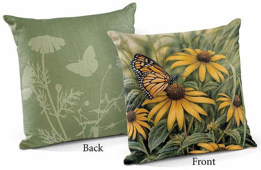 Monarch Butterfly 18" Decorative Pillow