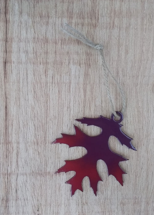 Upland Pin Oak Leaf Ornament - Fall Color