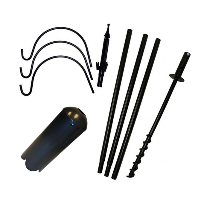 5 Piece Feeder Pole Set with Twist, Trio Hook and Baffle