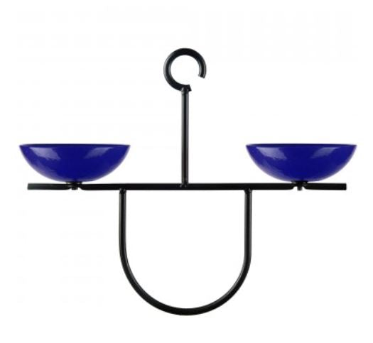 Mosaic Birds Side By Side Poppy Feeder