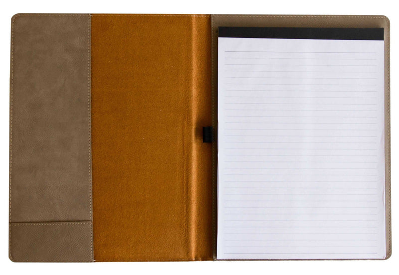 Portfolio Notebook - Faux Leather - Fern inside pages