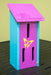 Aqua and purple recycled butterfly house