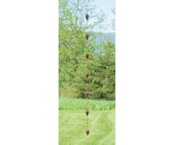 Pine Cone Rain Chain