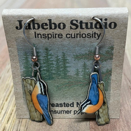 Red-Breasted Nuthatch Earrings