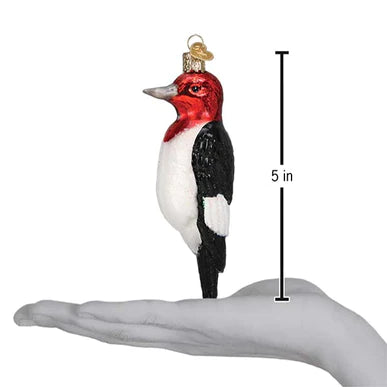 Red-Headed Woodpecker Ornament scale comparison