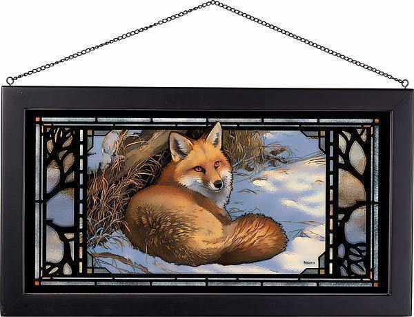Restful Moment-Fox Stained Glass Art