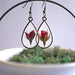 Miniature Rose Earrings 1
