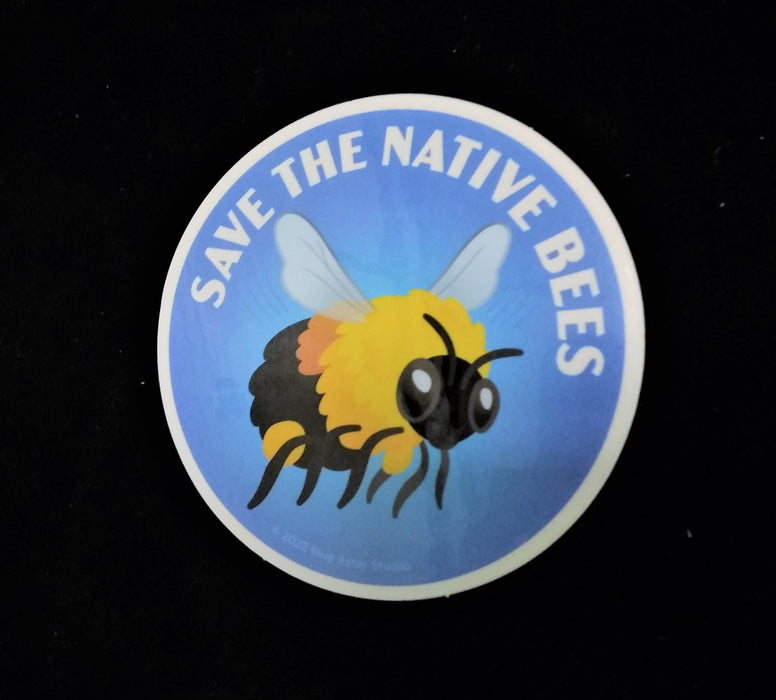 Save The Native Bees Sticker
