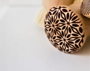 Beech Wood Scrub Brush / Vegetable Brush - Starburst Pattern