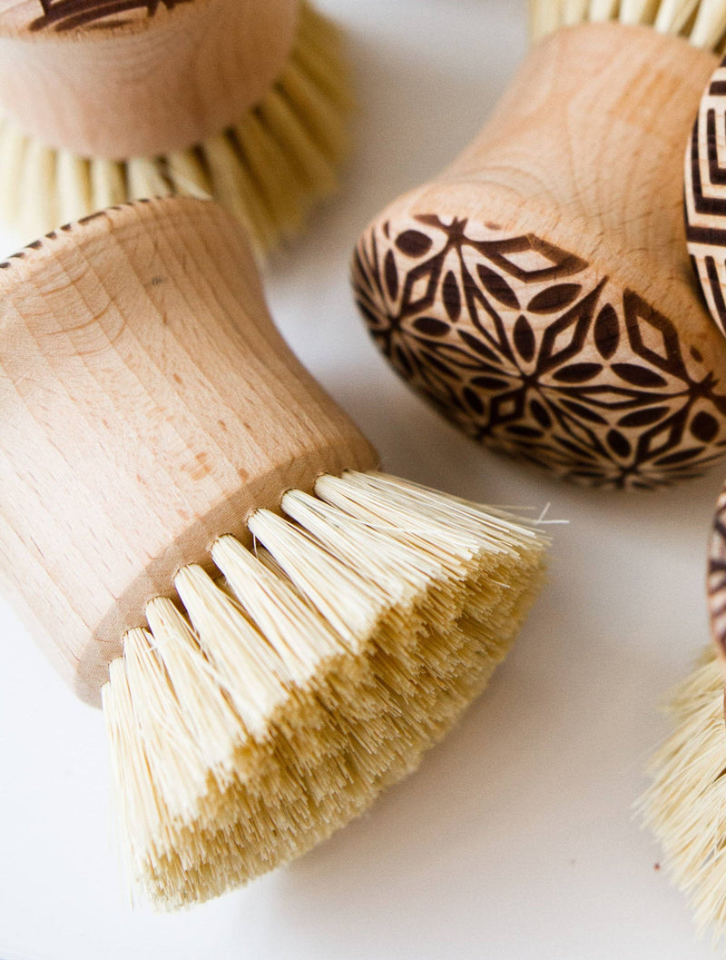 Beech Wood Scrub Brush / Vegetable Brush