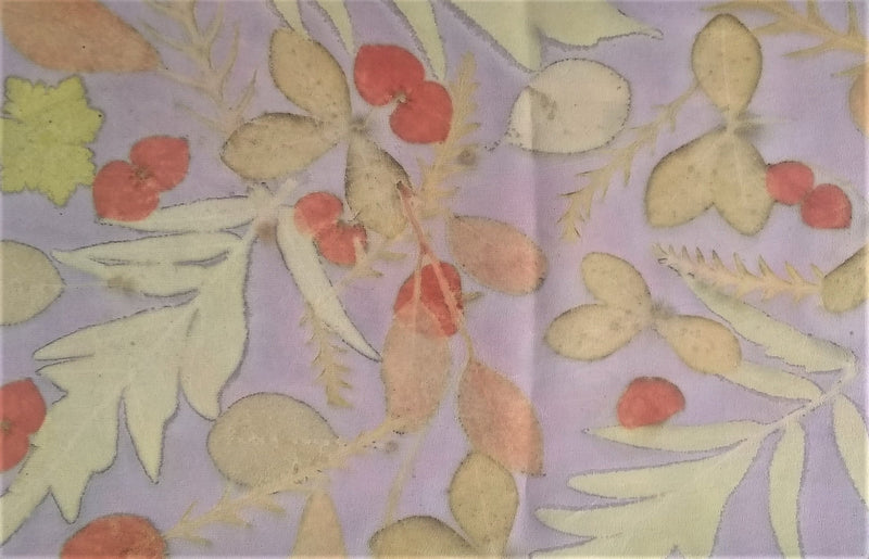 Silk Crepe Infinity Scarf - Cochineal - Sumac, grevillea, Scented Geranium, Eucalyptus, Smoke Bush, Baptista