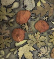 Silk/Wool Blend Scarf dyed in Weld