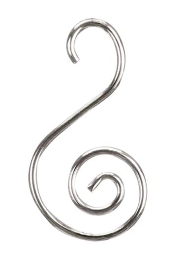 Ornament Hangers - Silver S-Hooks - 24 ct