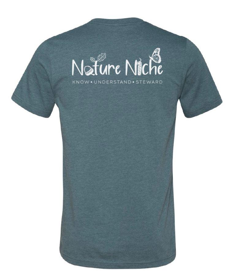 For the Love of Nature T-Shirt - heather slate -back