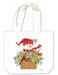 Snowman with Basket Gift Tote