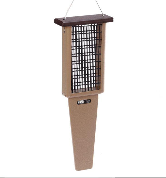 Brown roof Double Suet Cake Feeder