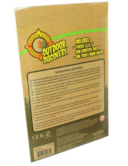 Solar Print Paper Refill -  12 Sheets back view