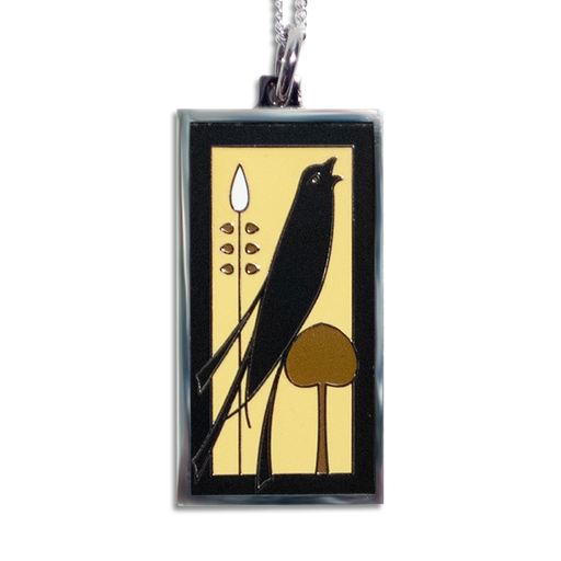 Motawi Songbird Pendant Necklace in Yellow