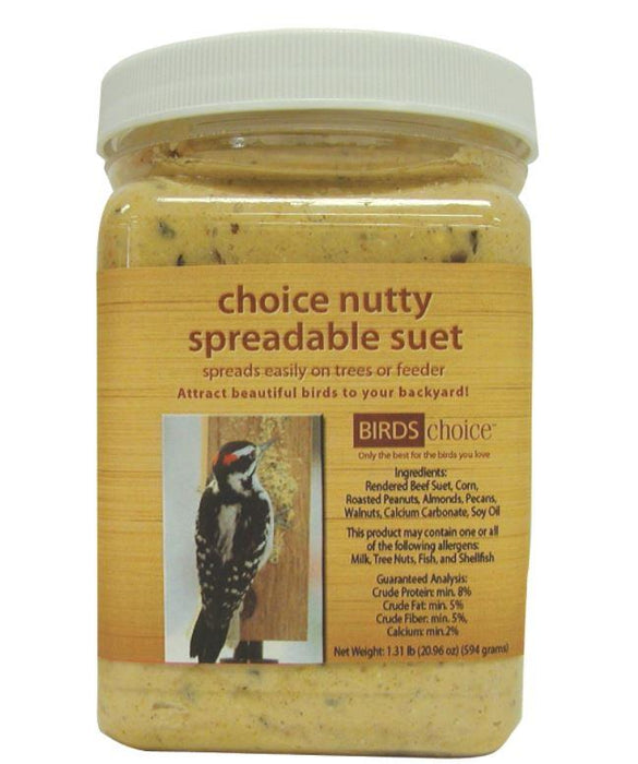 Nutty suet spread