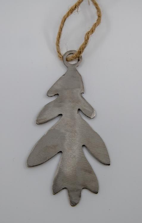 stainless steel white oak ornament 