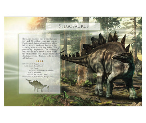 The Little Book of Dinosaur Sounds - Stegosaurus sample page