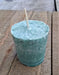 Palm Wax Round Votive Candles - Set of 5 - Ocean Breeze Close up