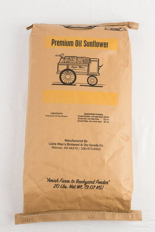 Premium Black Oil Sunflower Seed 20 pound bag