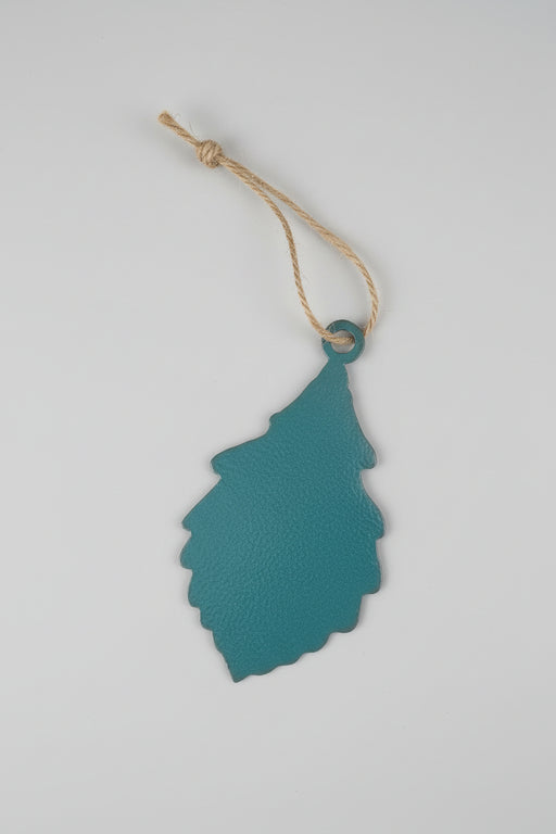 Swamp White Oak Leaf Ornament - Blue Copper