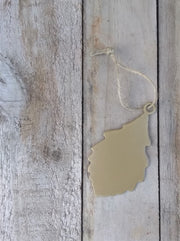 Swamp White Oak Leaf Ornament Gold