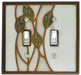 Three Leaves Double Switch Plate Cover