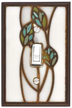 Three Leaves Light Switch Plate Covers