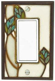 Three Leaves square Outlet cover