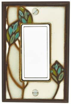 Three Leaves square Outlet cover