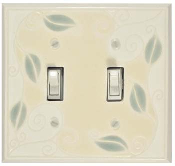 Trailing Vine Double Light Switch Plate
