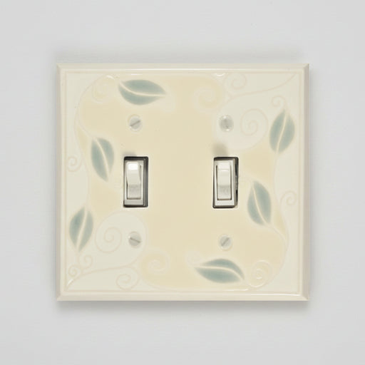 Trailing Vine Double Light Switch Plate