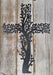 Tree of Life Cross Wall Art - Black River
