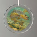 Duped-Brown Trout Round Glass Ornament